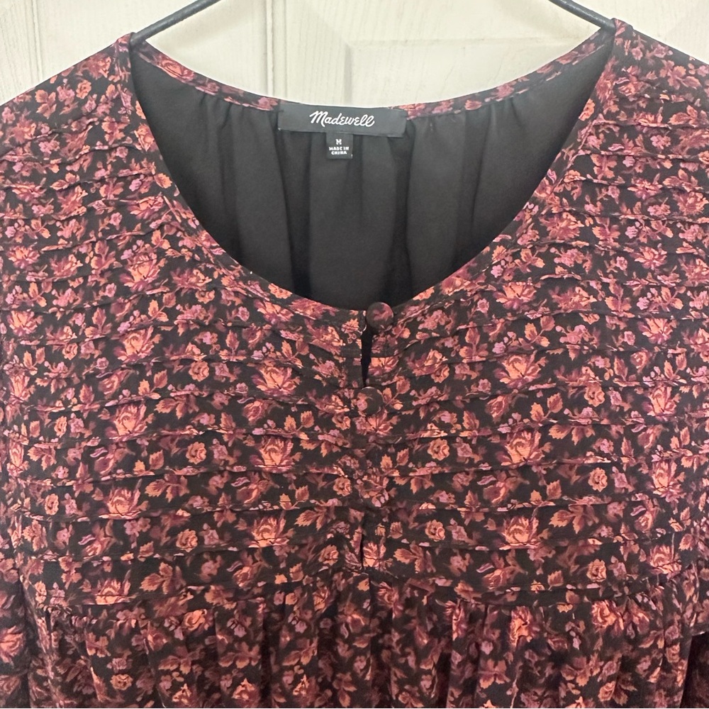 Madewell Georgette Tiered Maxi Dress Ruffle Cottagecore Fairy Boho Medium NWOT - Picture 8 of 13